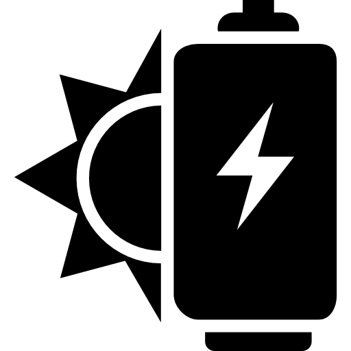 Ecological solar power for a battery